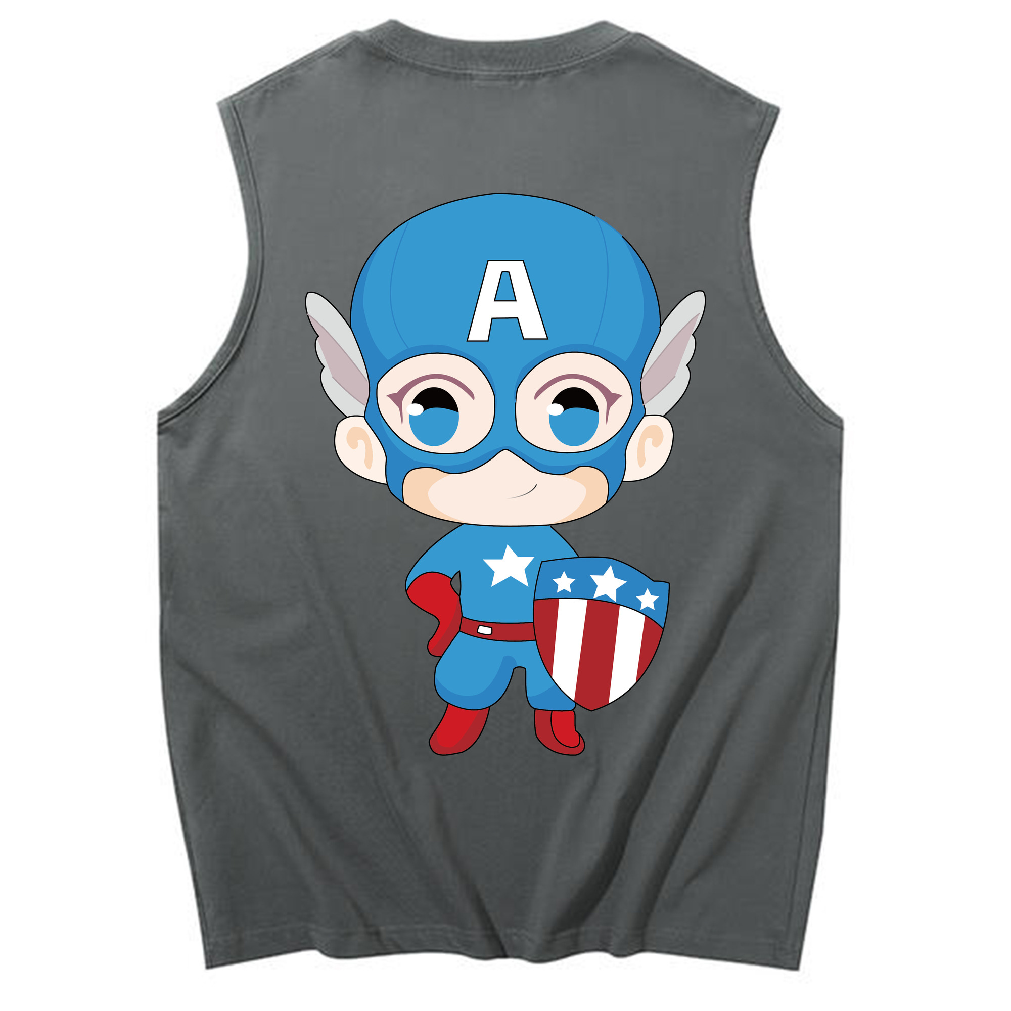 （画像用） アベンジャーズ The Avengers コットン100％タンクトップ（背面プリント）